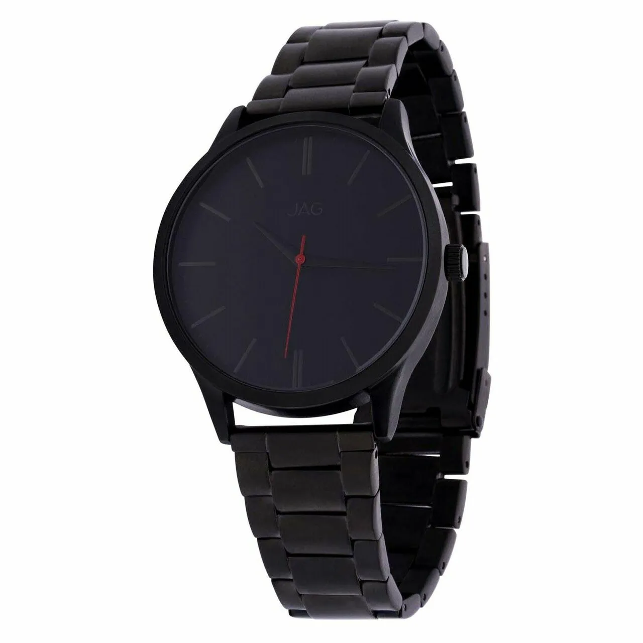 Jag Malcom Black Dial Black Bracelet Mens Watch