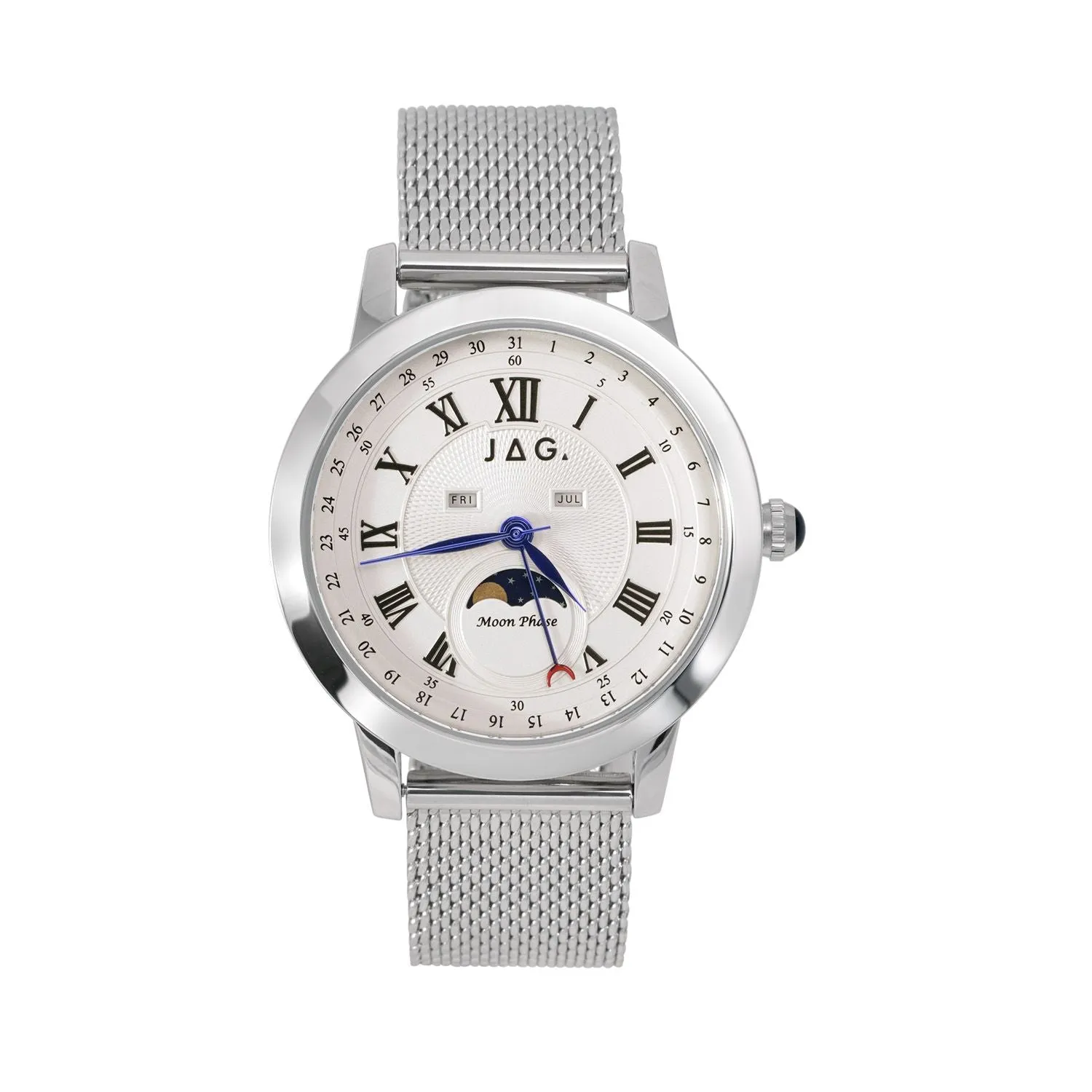 Jag Mosman Silver Dial 42mm Watch J2772A