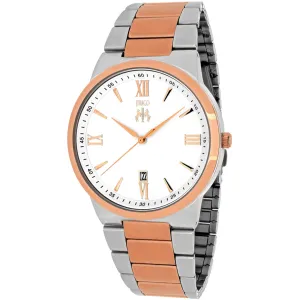 Jivago Men's Watch - Clarity Quartz SS Case Silver Dial Two Tone Bracelet | JV3514
