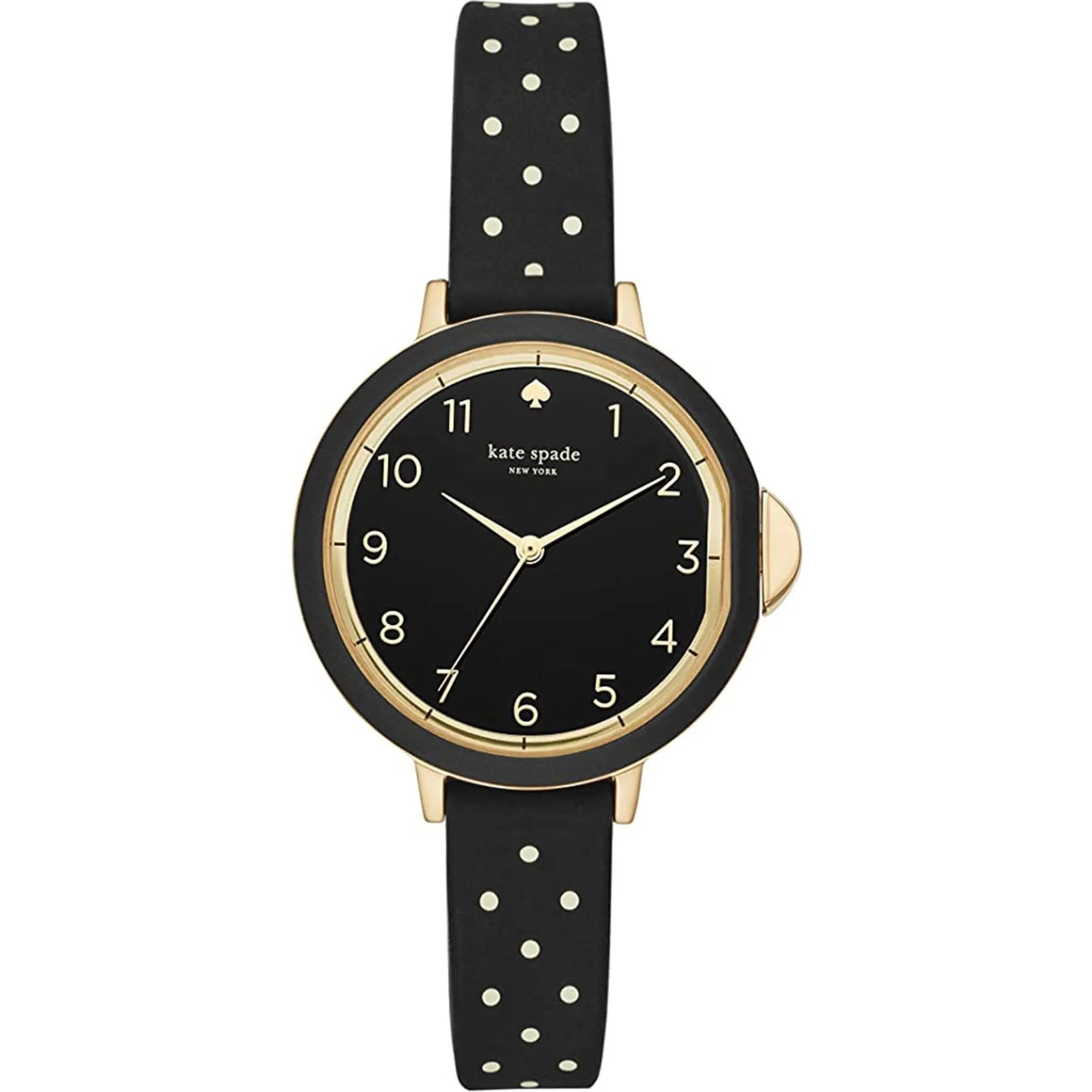 Kate Spade Women's Watch - Park Row Black Dial Black and White Dot Strap | KSW1355