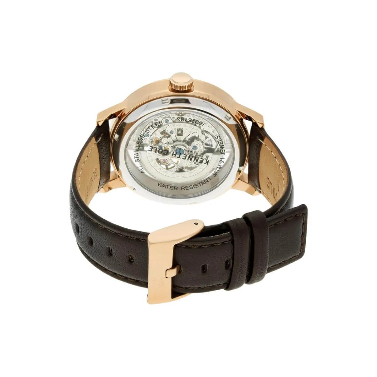Kenneth Cole Men's Automatic Watch - Skeleton Dial Leather Strap | 10020807