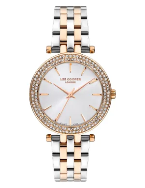 Lee Cooper - LC07864.530 - Women's Super Metal Silver/Rose Gold Watch