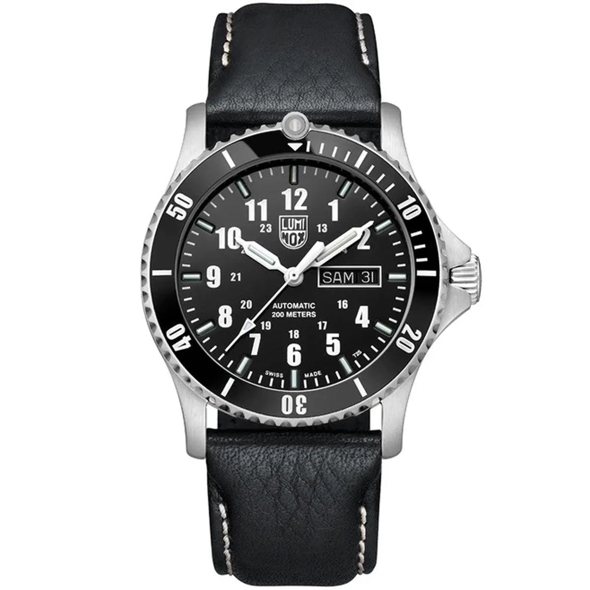 Luminox Men's Automatic Sport Timer Black Dial Leather Strap | XS.0921