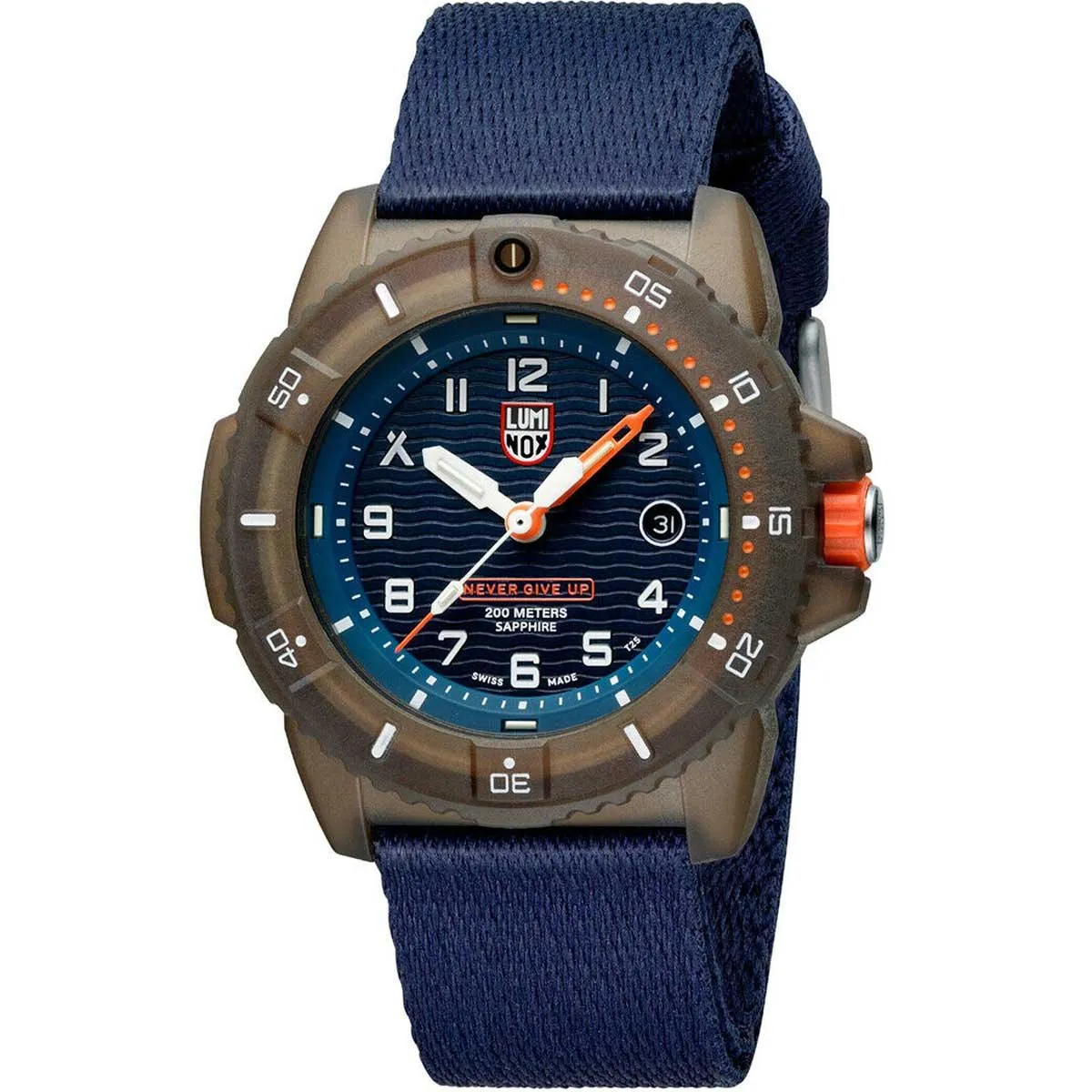 Luminox Men's Quartz Watch - Bear Grylls Survival Blue Dial Nylon Strap Tide | 3703