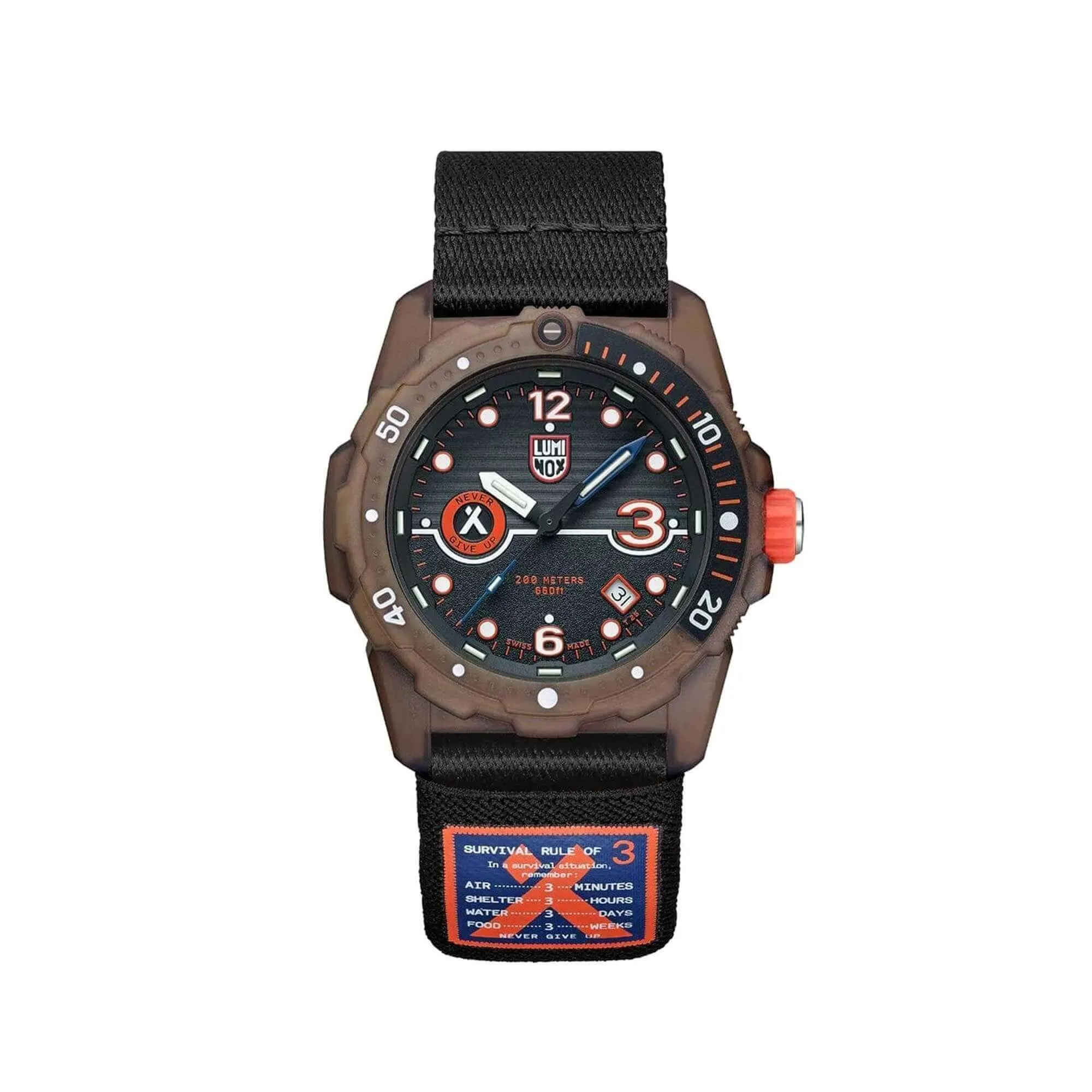 Luminox Men's Watch - Bear Grylls Rotating Bezel Black Plastic Strap | XB.3721.ECO