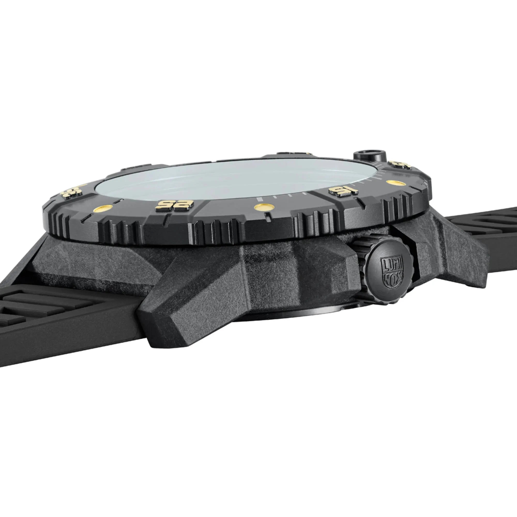 Luminox Men's Watch - Master Carbon Seal Automatic Black Dial Strap | XS.3865.GOLD