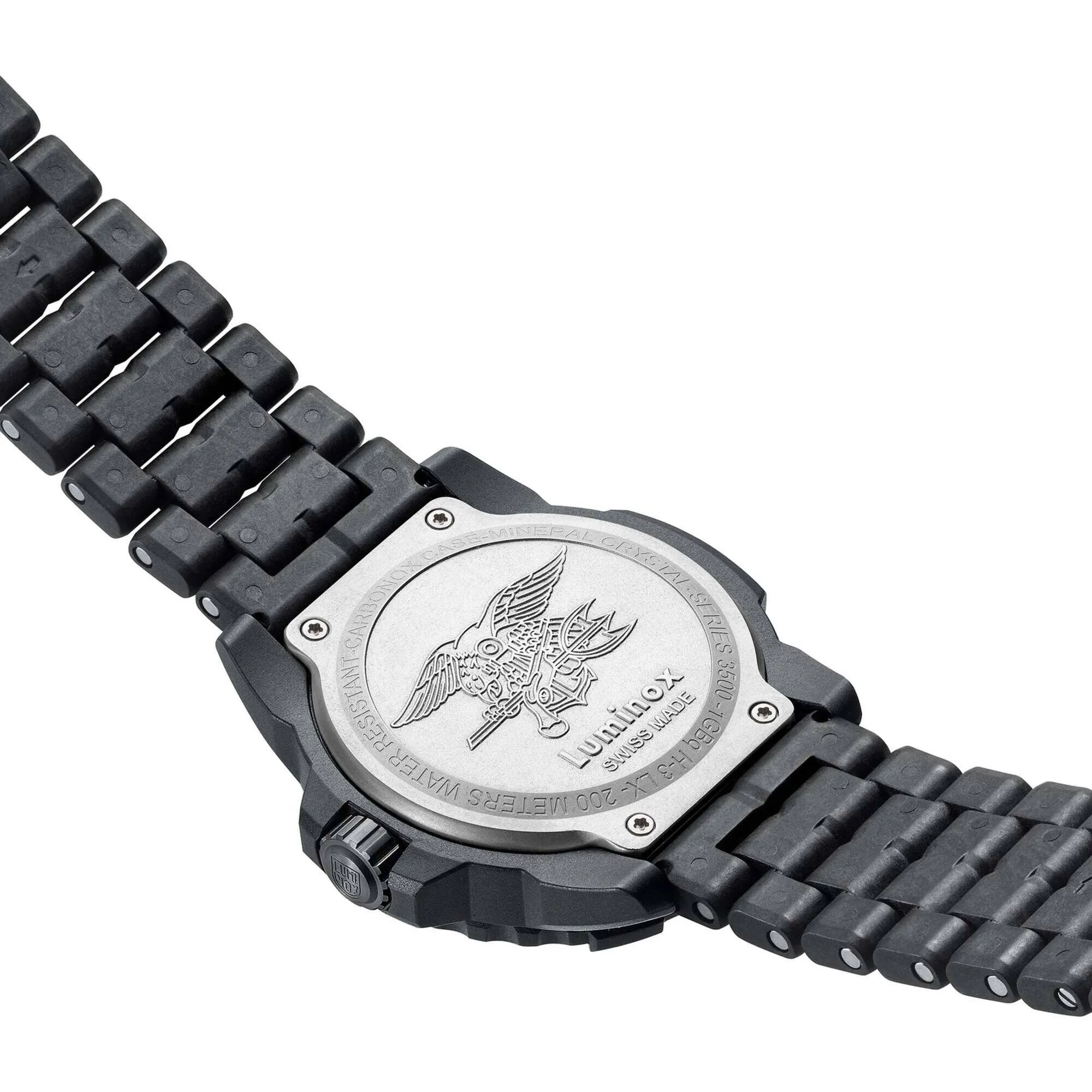 Luminox Men's Watch - Navy Seal 3500 Series Black Dial CARBONOX Strap | XS.3510