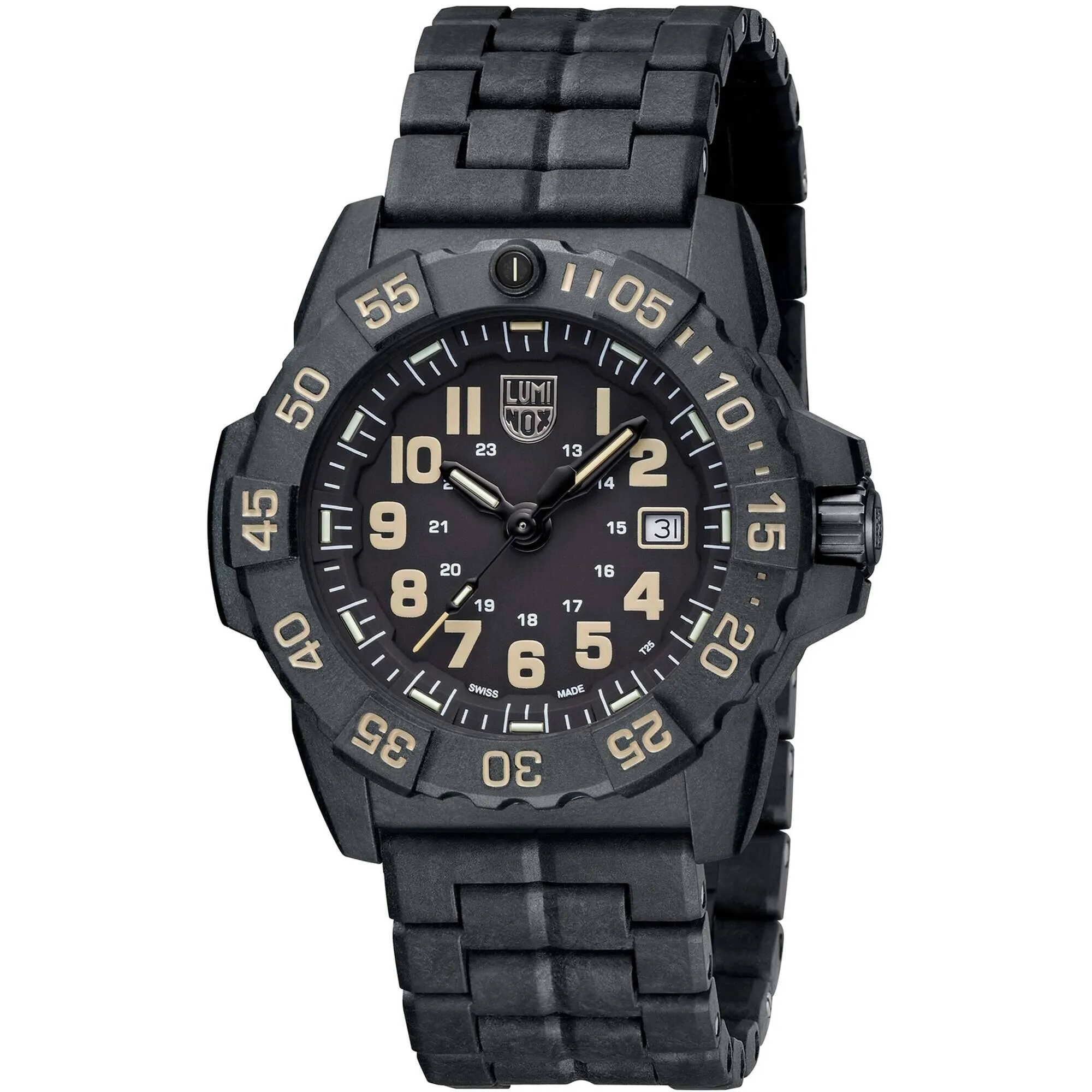 Luminox Men's Watch - Navy Seal 3500 Series Black Dial CARBONOX Strap | XS.3510