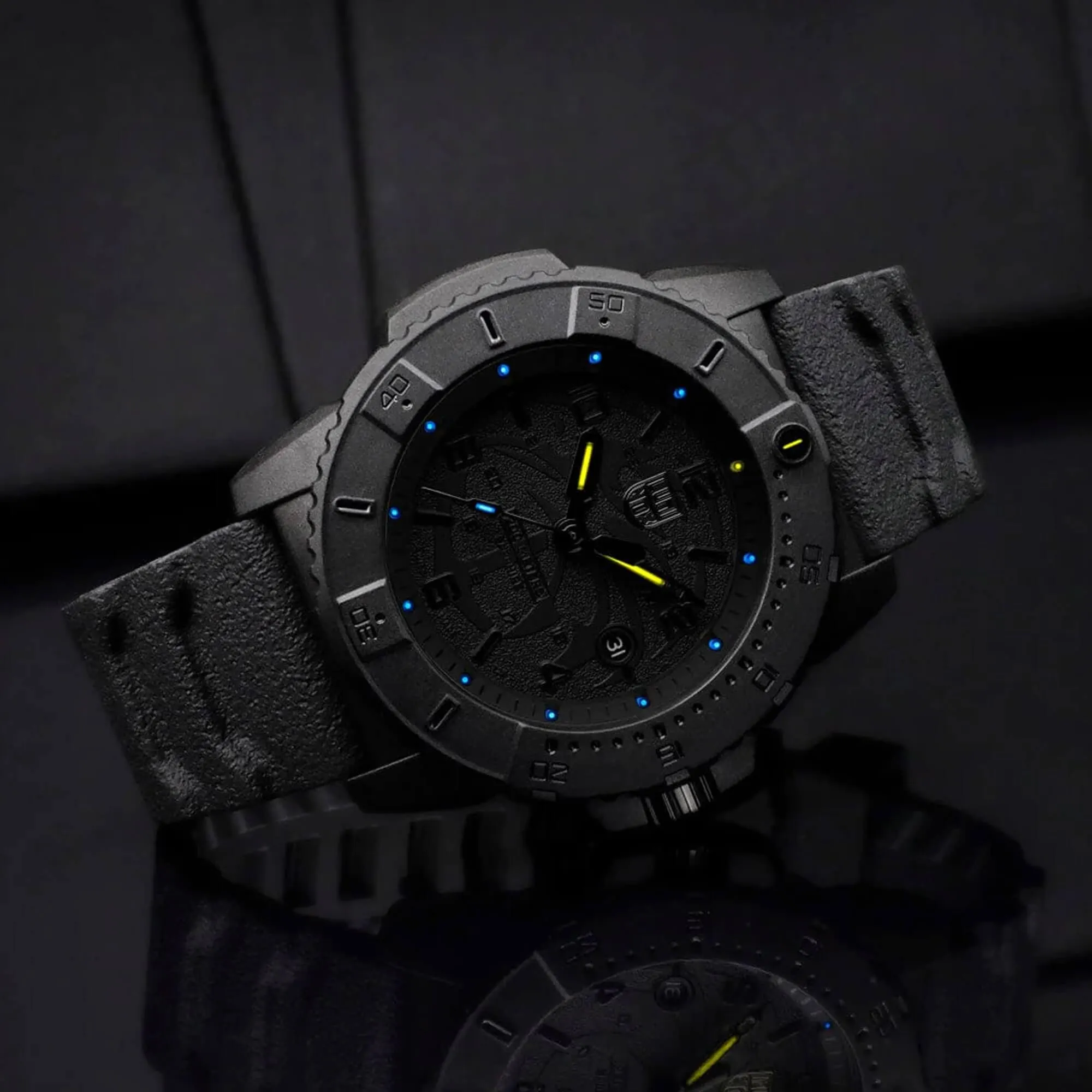 Luminox Men's Watch - Navy SEAL Quartz Black Dial Silicone Strap | XS.3601.BO.NSF