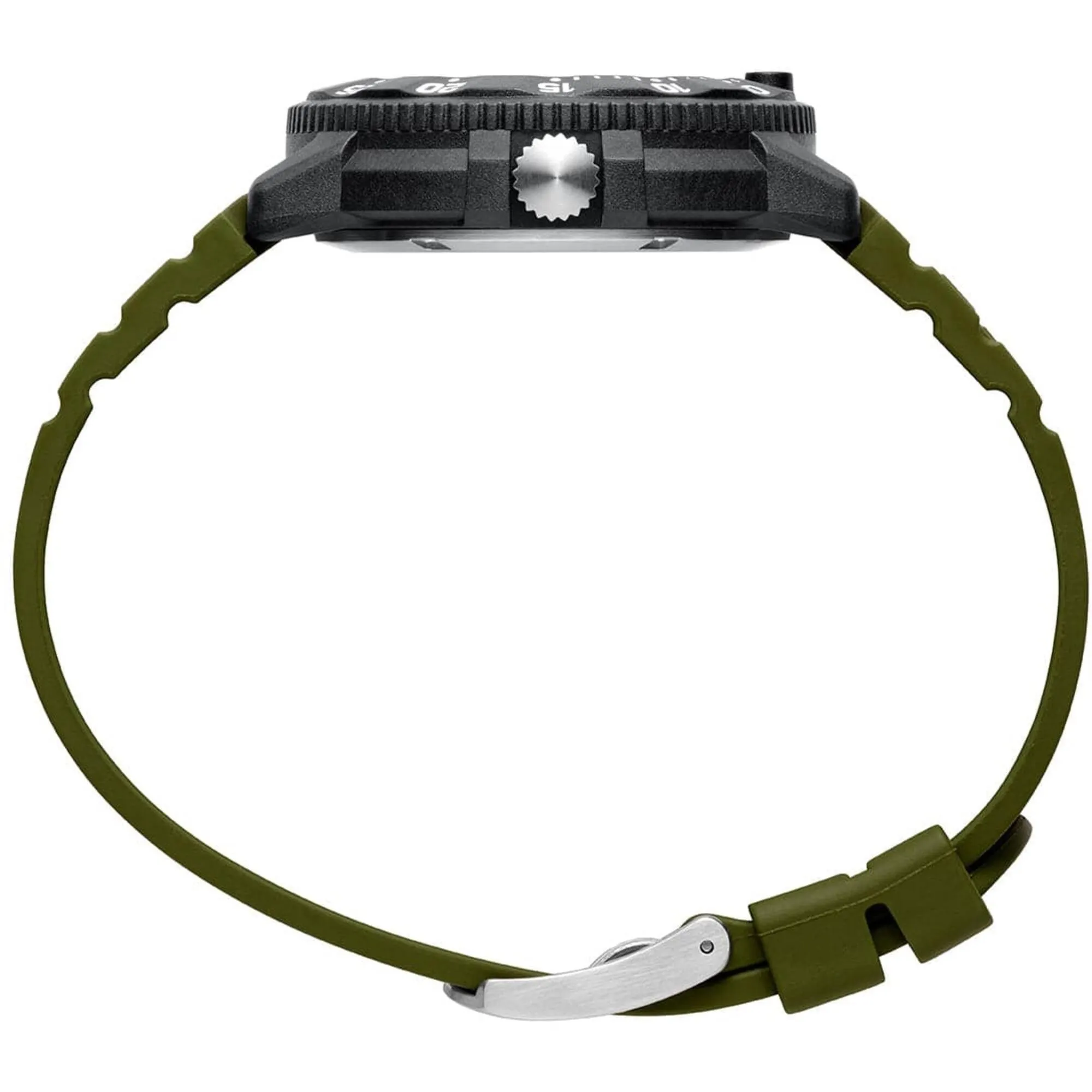 Luminox Men's Watch - Navy SEAL Quartz Green Dial Silicone Strap | XS.3013.EVO.S