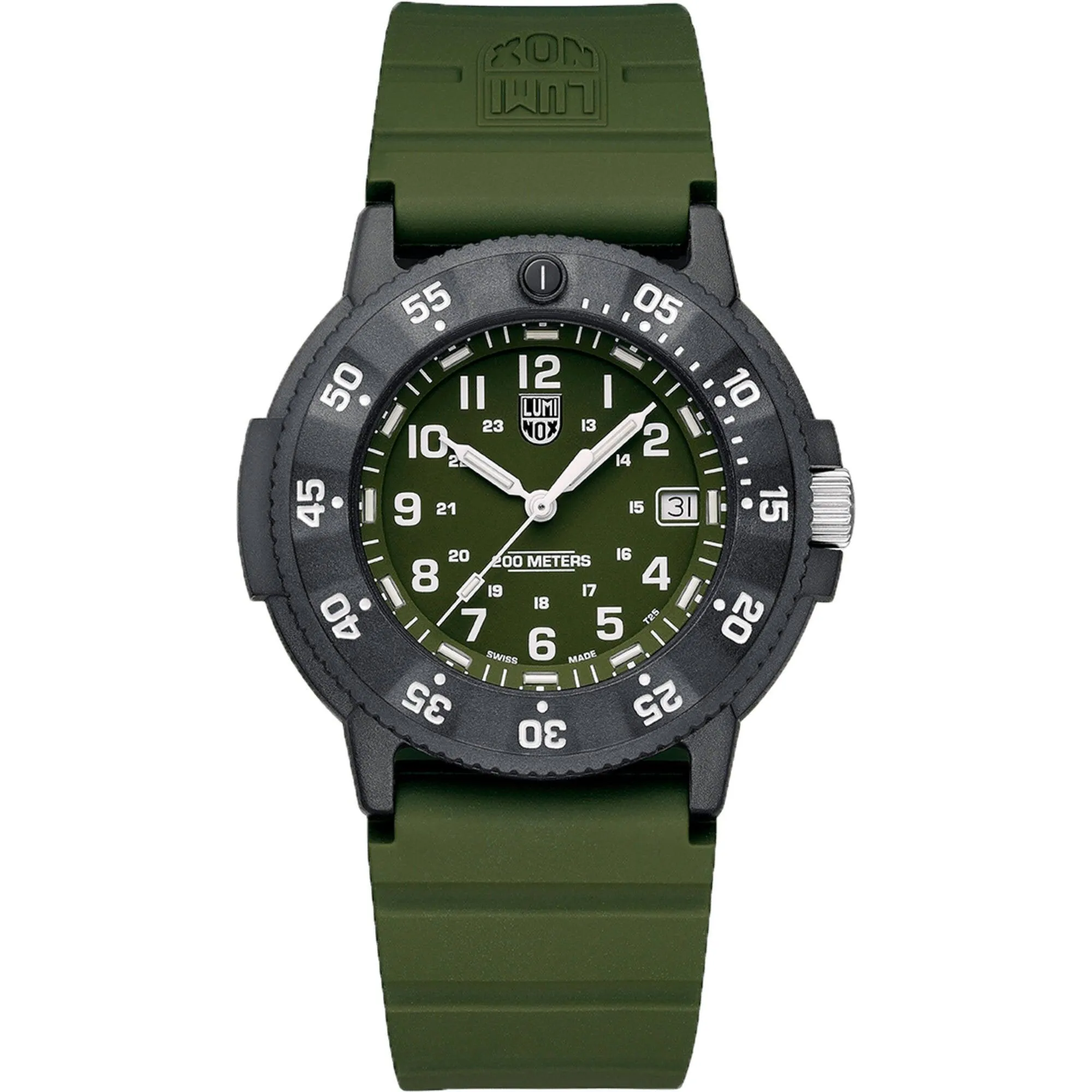 Luminox Men's Watch - Navy SEAL Quartz Green Dial Silicone Strap | XS.3013.EVO.S