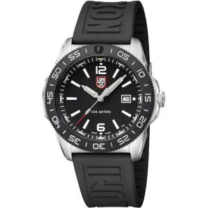 Luminox Men's Watch - Pacific Diver Quartz Black Dial Rubber Strap Dive | XS.3121.1
