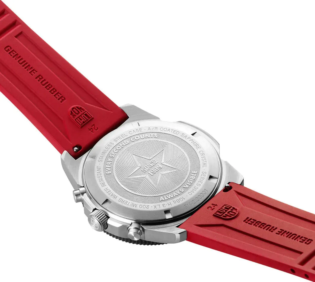 Luminox Sea Pacific Diver Chronograph 3140 Black Red Watch