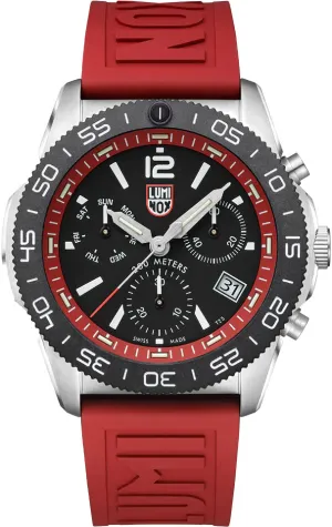 Luminox Sea Pacific Diver Chronograph 3140 Black Red Watch
