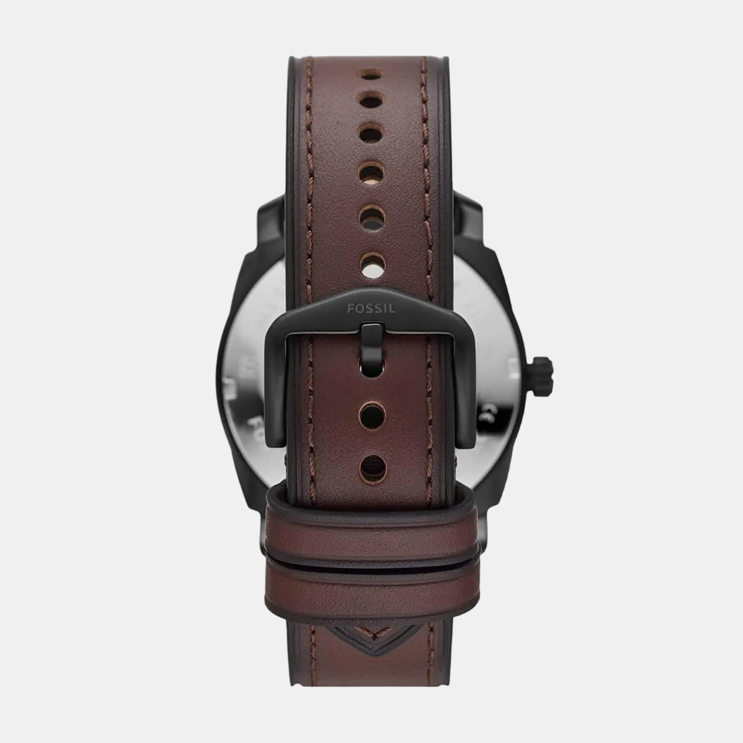 Machine Men Quartz Black Dial Analog Leather Watch FS5901