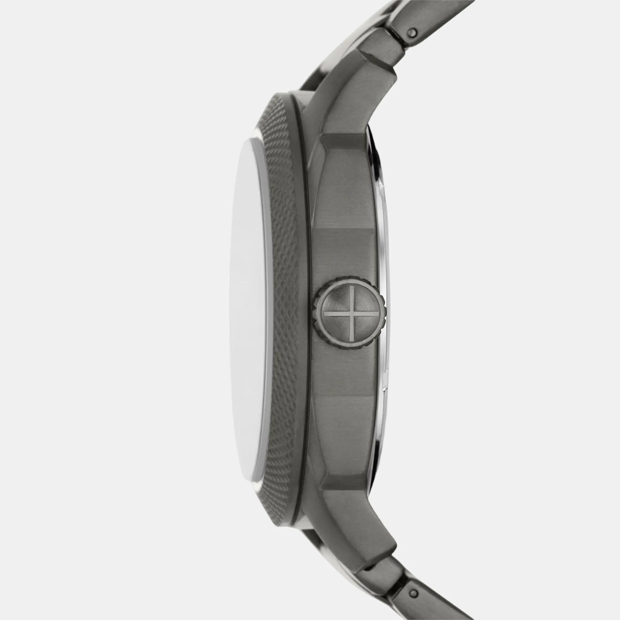 Machine Men Quartz Black Dial Analog Stainless Steel Watch FS5970