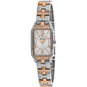 Mathey Tissot Women's Watch - Classic Two Tone Silver, Rose Gold Bracelet | D2881RI