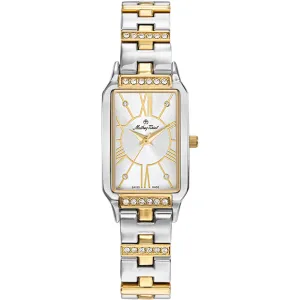 Mathey Tissot Women's Watch - Classic Two Tone Silver Yellow Gold Bracelet | D2881BI