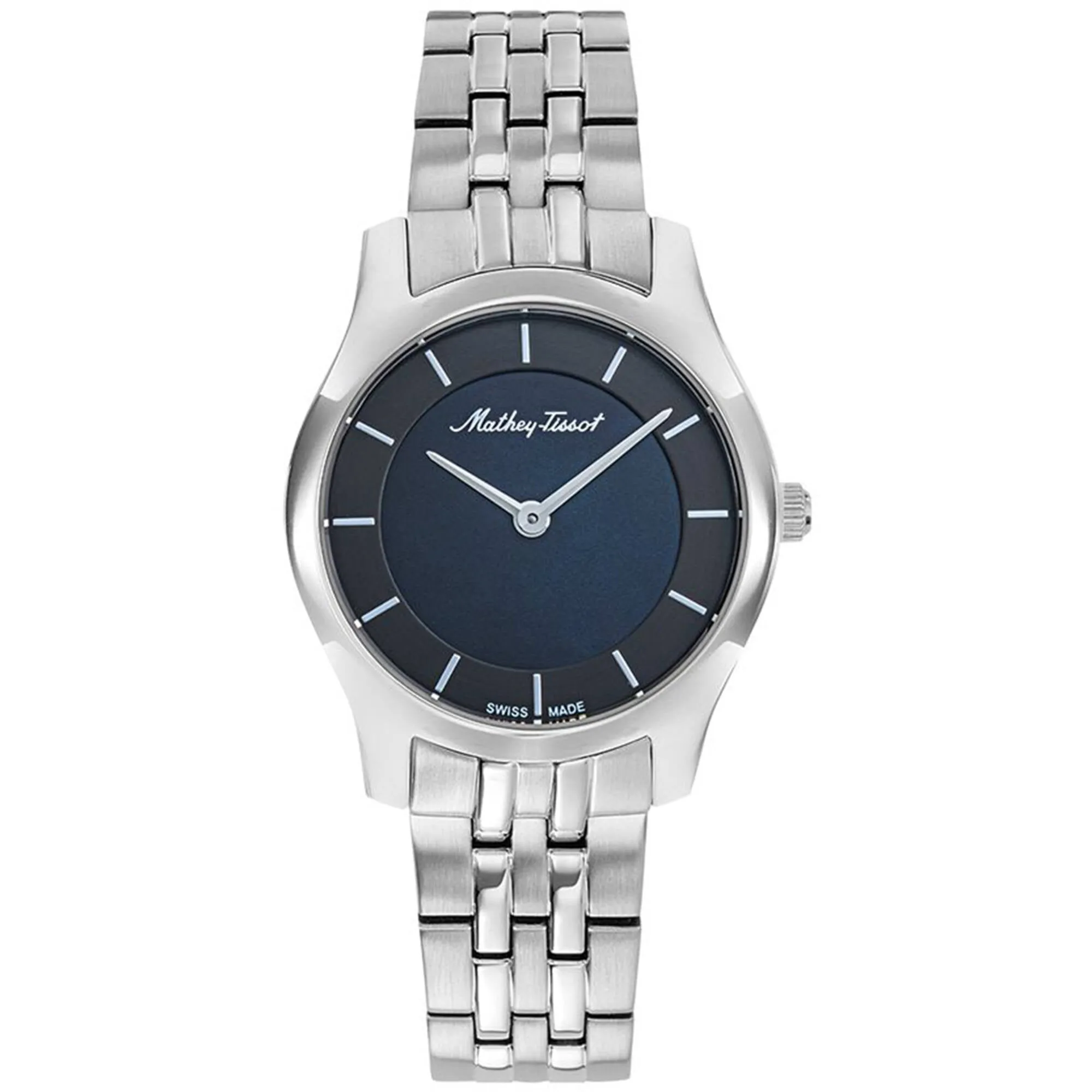 Mathey Tissot Women's Watch - Tacy Black Dial Black Stainless Steel Bracelet | D949AN
