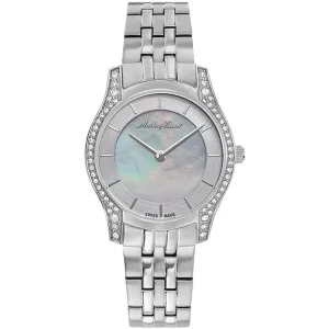 Mathey Tissot Women's Watch - Tacy Mother of Pearl Dial Silver Tone Bracelet | D949AQI