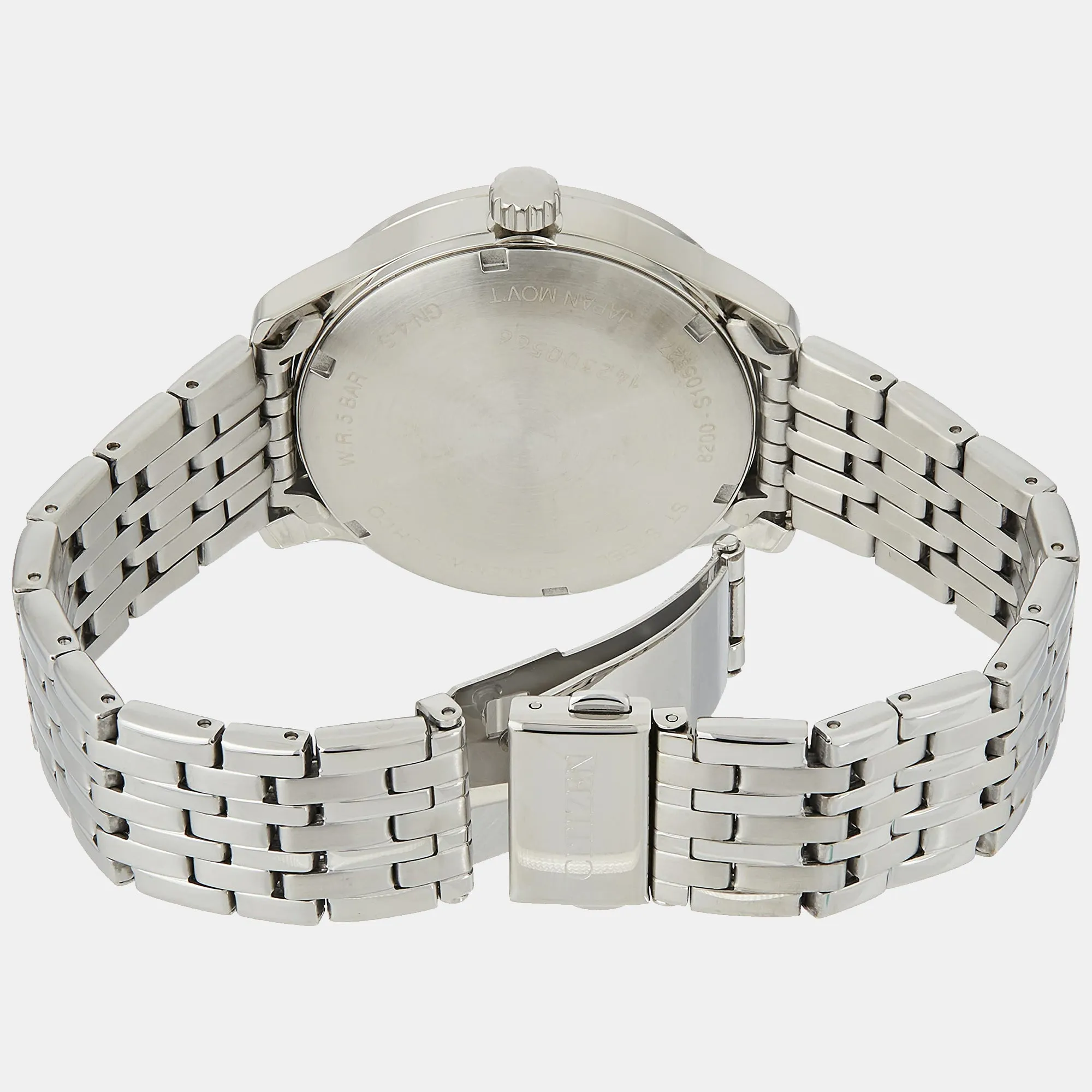 Men Automatic Black Dial Analog Stainless Steel Watch NH8350-59E