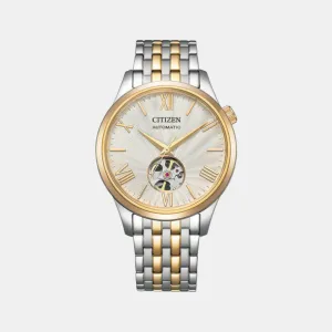 Men Automatic White Dial Analog Stainless Steel Watch NH9136-88A