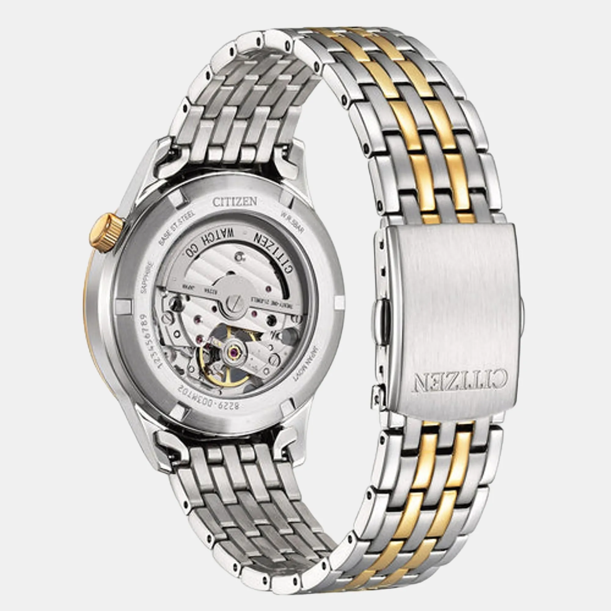 Men Automatic White Dial Analog Stainless Steel Watch NH9136-88A