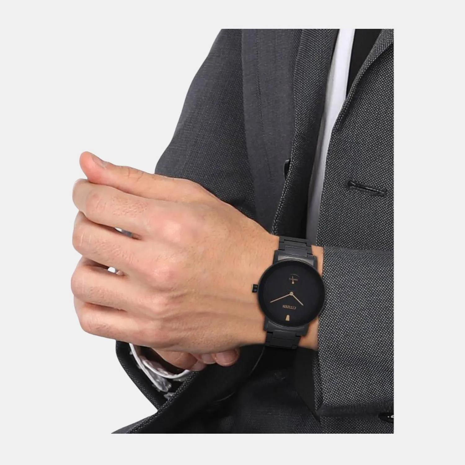 Men's Black Analog Stainless Steel Watch BE9187-53E