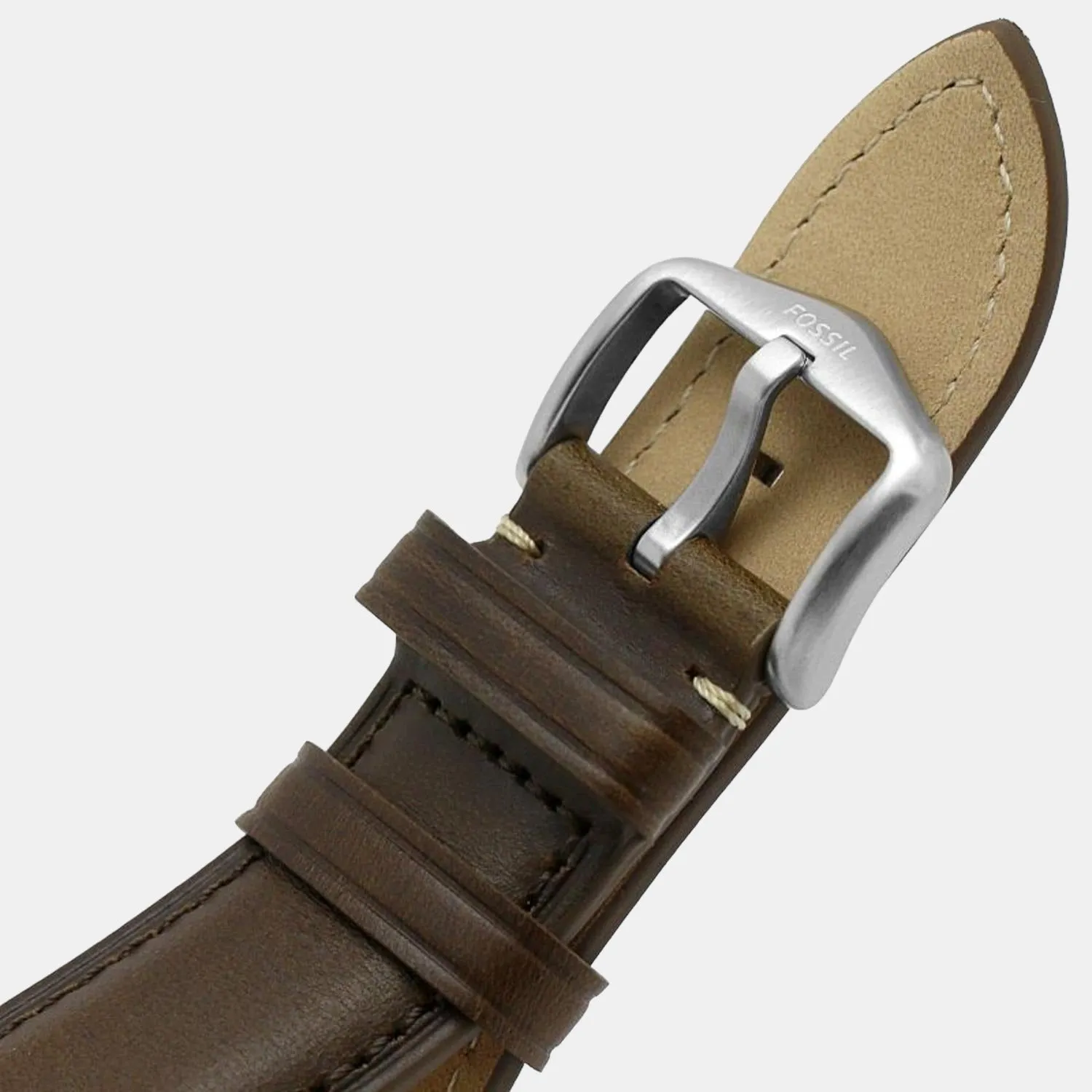 Men's Brown Analog Leather Watch FS5967SET