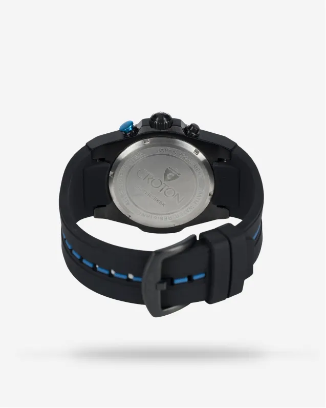 Men's Chronograph with IP Case & Silicon Strap
