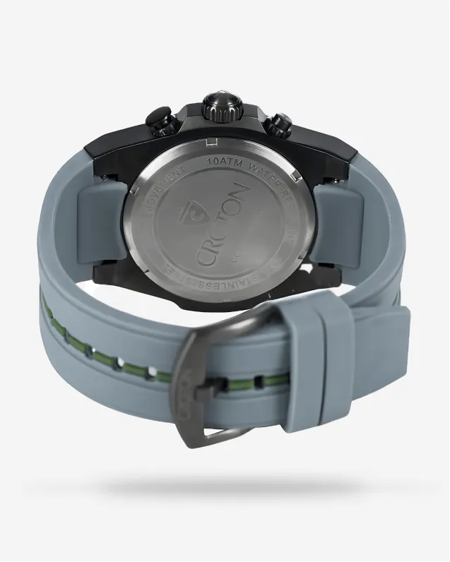 Men's Chronograph with IP Case & Silicon Strap