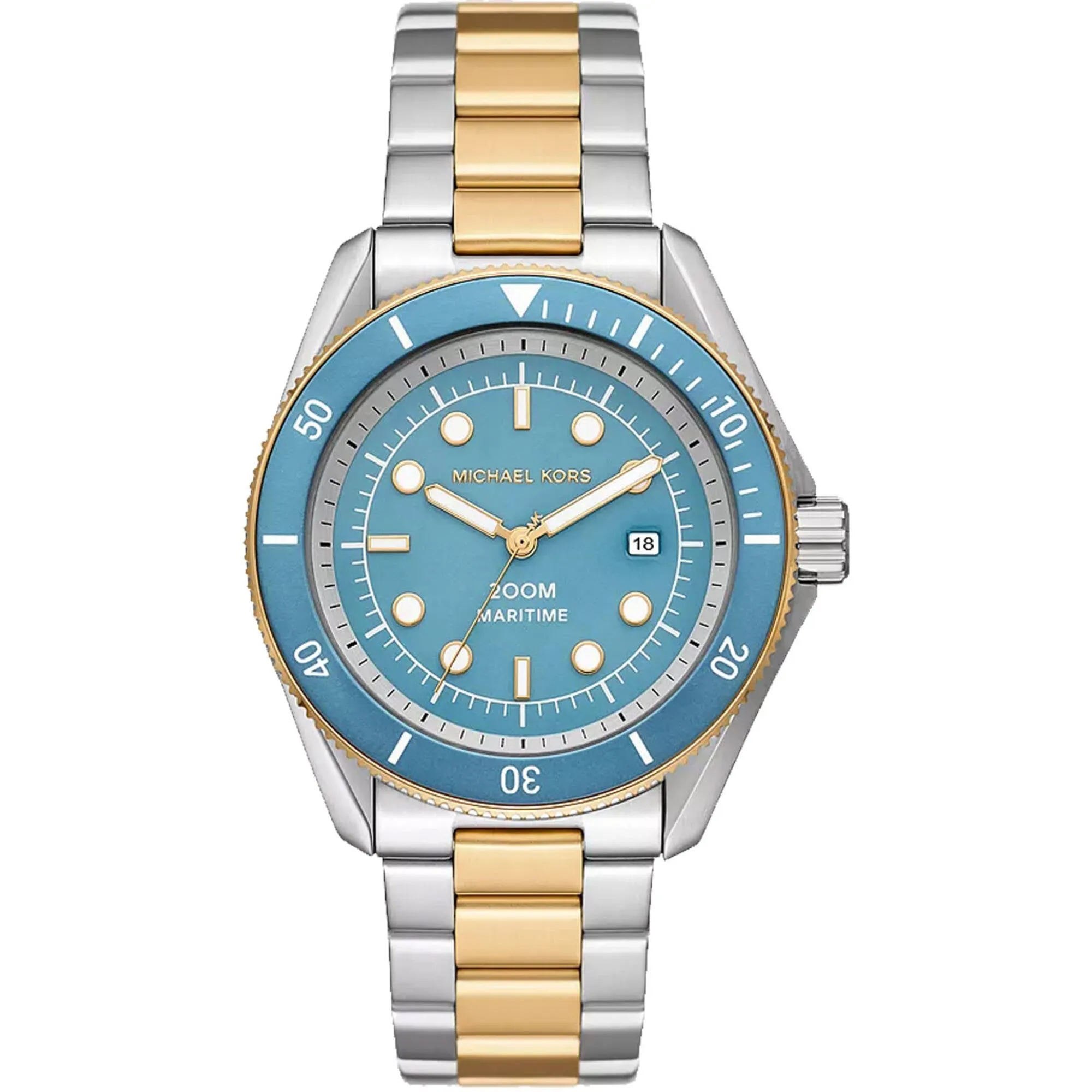 Michael Kors Men's Watch - Maritime Blue Dial Two Tone Steel Bracelet | MK9169