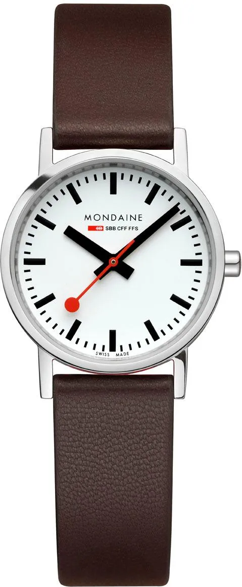 Mondaine Classic Vegan Grape Leather Watch