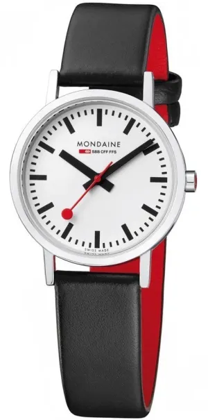 Mondaine Classic Vegan Grape Leather Watch
