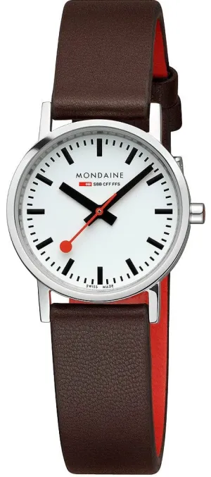Mondaine Classic Vegan Grape Leather Watch