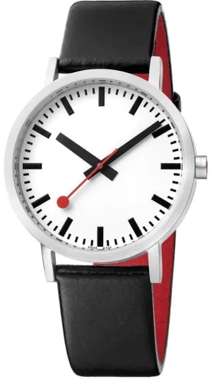Mondaine Classic Vegan Pure Grape Leather Watch