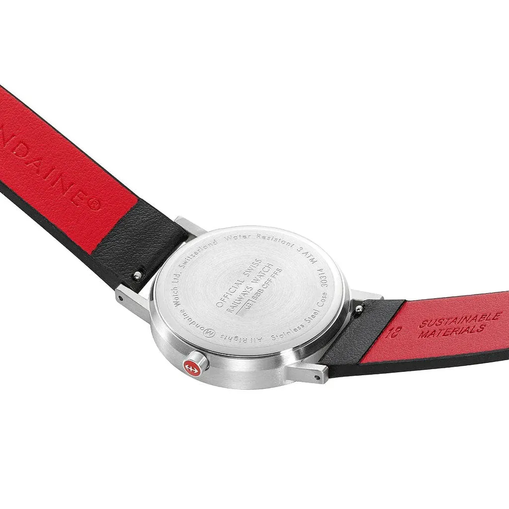 Mondaine Classic White Watch