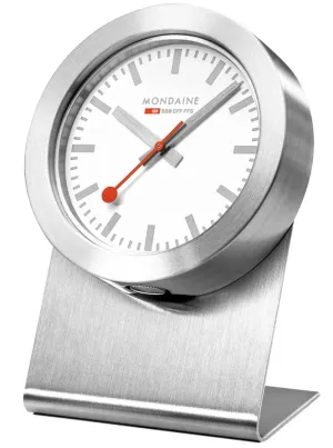 Mondaine Clock Magnet Silver Watch