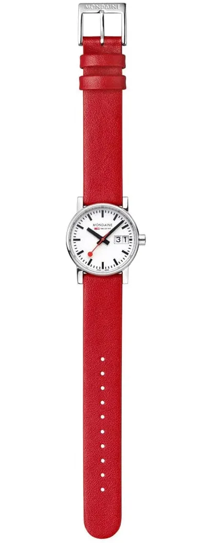Mondaine Evo2 30mm Grape Leather Watch