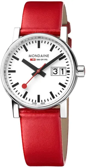 Mondaine Evo2 30mm Grape Leather Watch