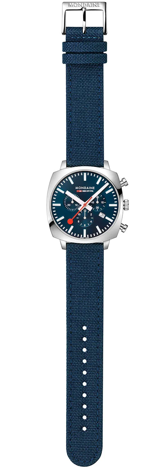 Mondaine Official Swiss Railways Cushion Set Watch