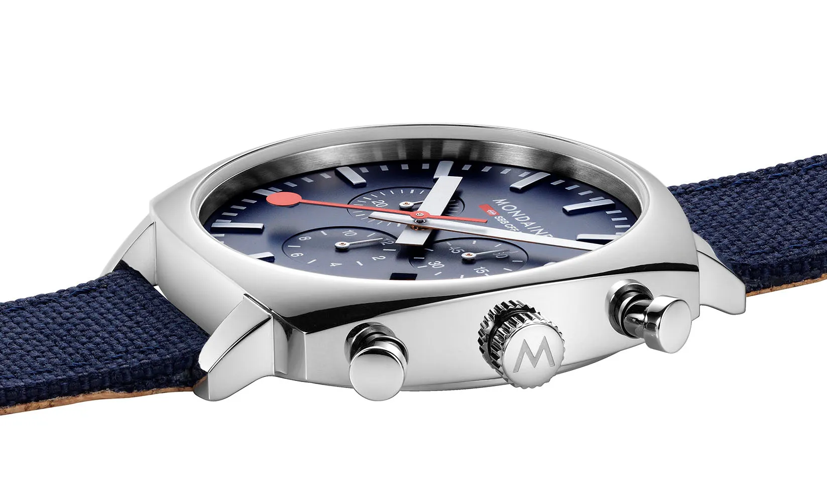 Mondaine Official Swiss Railways Cushion Set Watch
