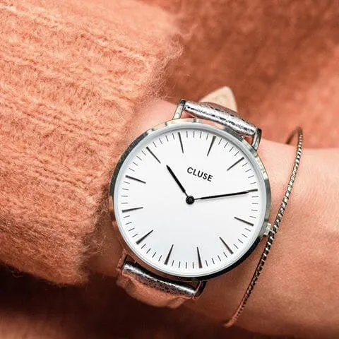 Montre CLUSE La Bohme Boho Chic Silver White/Silver Metallic CL18233