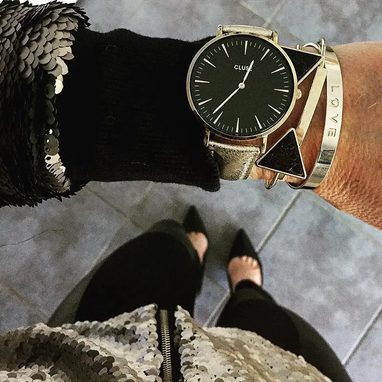 Montre CLUSE La Bohme Gold Black/Gold Metallic CL18422