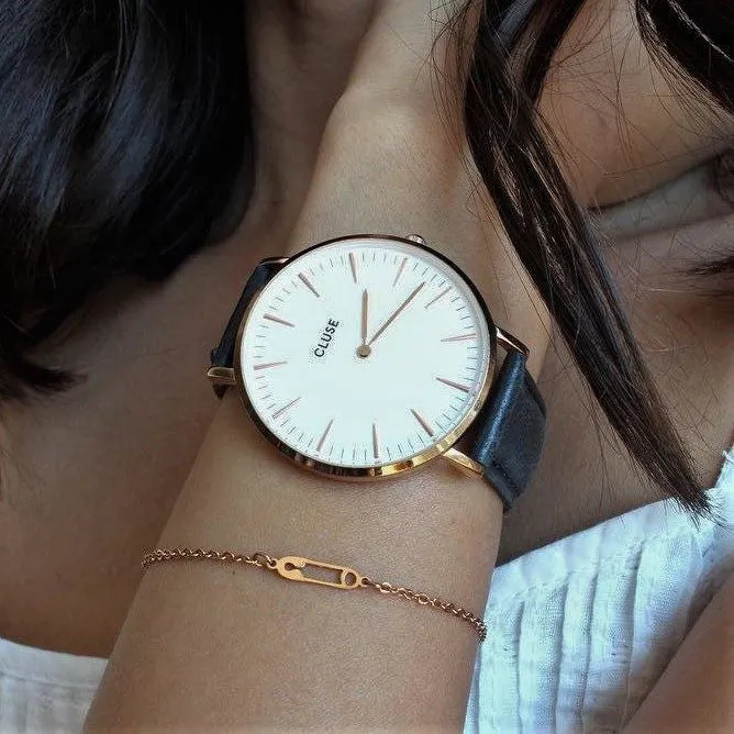 Montre Cluse La Bohme Rose Gold White CL18008