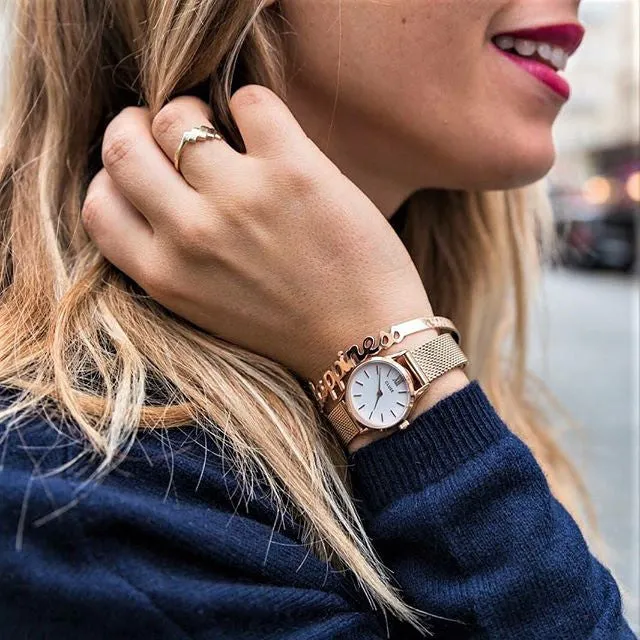 Montre CLUSE La Vedette Mesh Rose Gold White CL50006