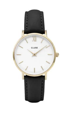 Montre Cluse Minuit Gold White/Black CL30019