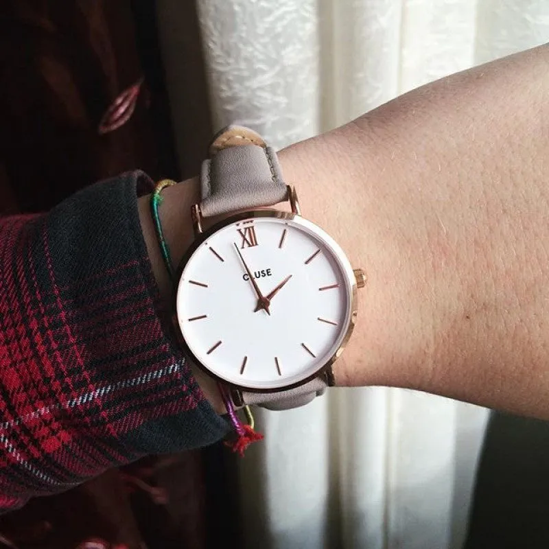 Montre CLUSE Minuit Rose Gold White/Grey CL30002