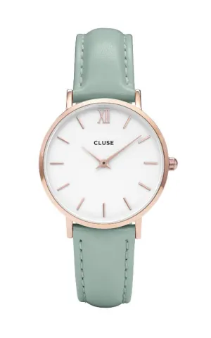 Montre Cluse Minuit Rose Gold White/Pastel Mint CL30017