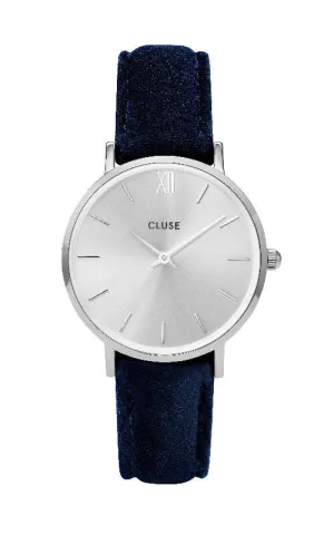 Montre CLUSE Minuit Silver Blue Velvet CL30041